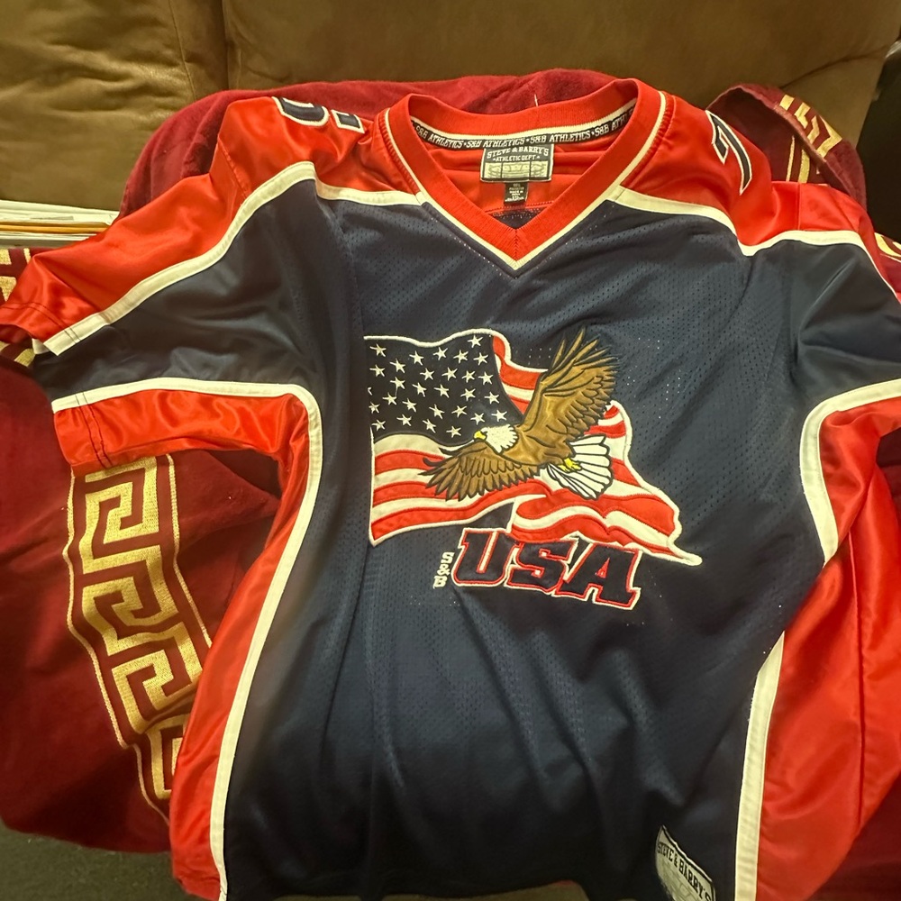 Steve & Barry's Red and Blue Athletic Jersey